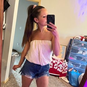 Alice + Olivia Strapless Blouse